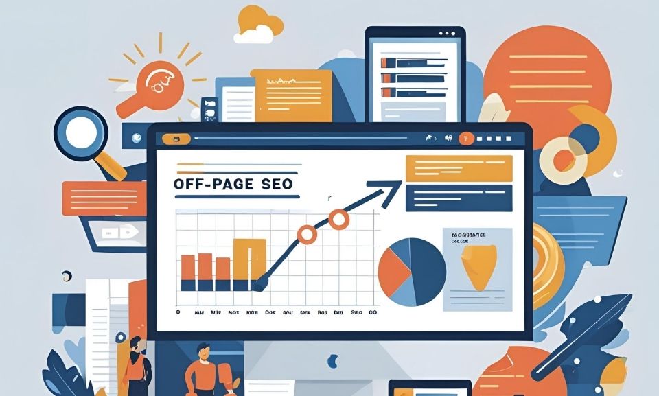 Grafik mit mehreren Graphen für Off-Page SEO