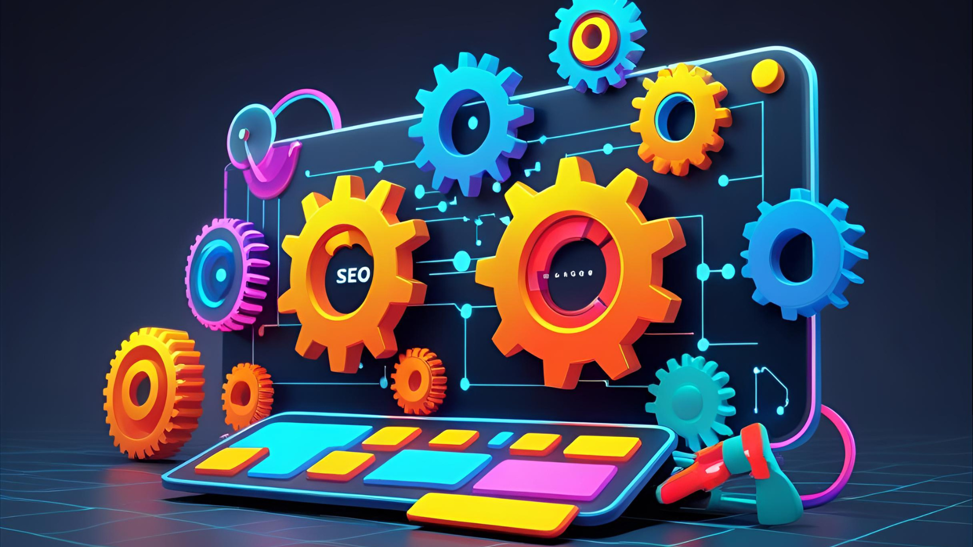 Grafik die SEO Tool symbolisiert